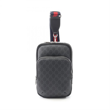 GUCCI GG small sling Waist crossbody bag 822073FADJM1043 canvas Black NEW mens