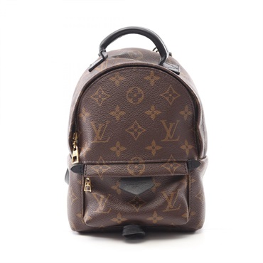 LOUIS VUITTON Palm Springs Mini Backpack M41562 Monogram canvas Brown Black Used