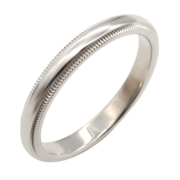 TIFFANY＆CO Milgrain Ring Pt950 Platinum Used unisex US size 8