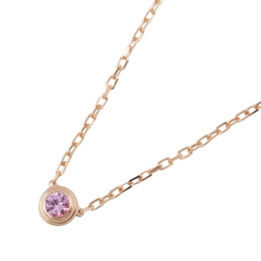 CARTIER D'amour Pink Sapphire Necklace 18KPG Pink Rose Gold Used women