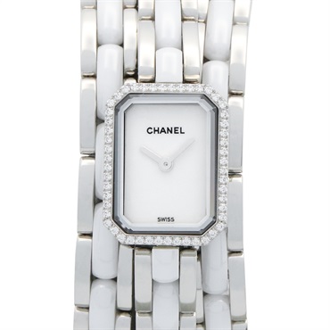 CHANEL Premiere Triple Bracelet Watch H3059 Quartz SS ceramic diamond Women