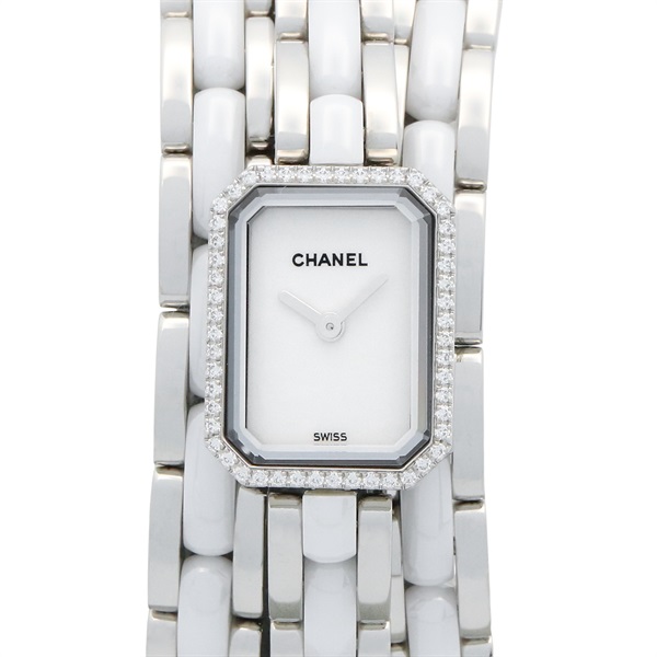 CHANEL Premiere Triple Bracelet Watch H3059 Quartz SS ceramic diamond Women