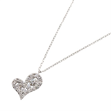 JEWELRY Diamond Pendant Necklace 18KWG White Gold Used 45㎝