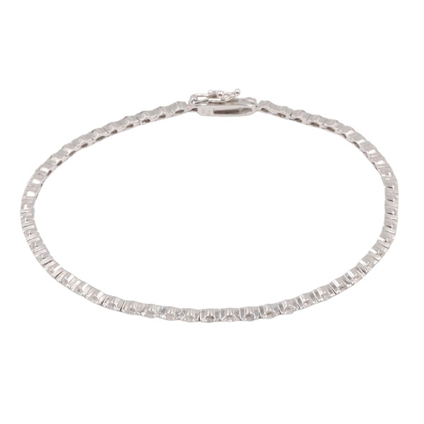 JEWELRY Diamond Bracelet 18KWG White Gold Used Women