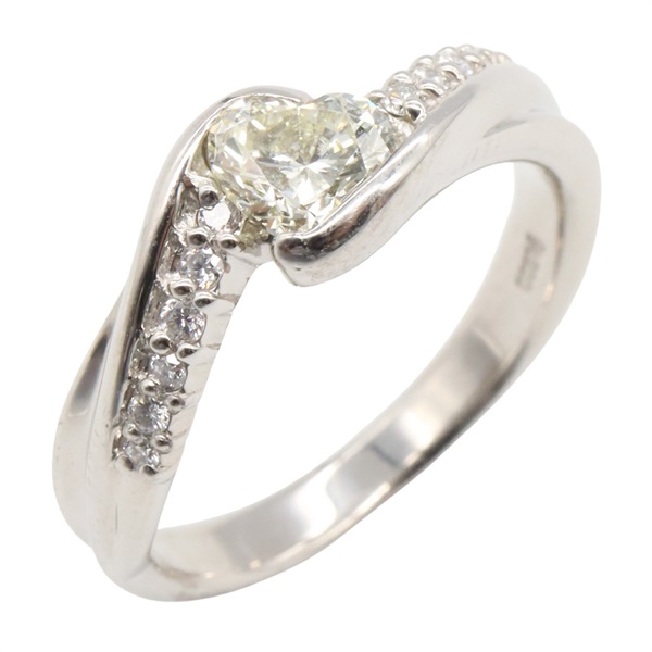 JEWELRY Diamond Ring Pt900 Platinum Used women US size 5.75
