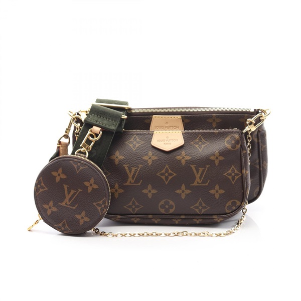 LOUIS VUITTON Multi Pochette Accessoires Shoulder Bag M44813 Monogram Khaki Used