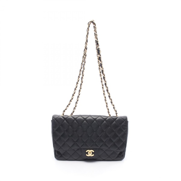 CHANEL Jumbo Matelasse 30 Classic Large Double Flap Shoulder Bag 58600 Calfskin