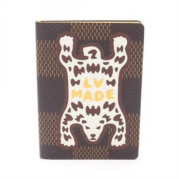 LOUIS VUITTON Cahier Clemence Damier notebook GI0504 PVC Brown Used unisex LV