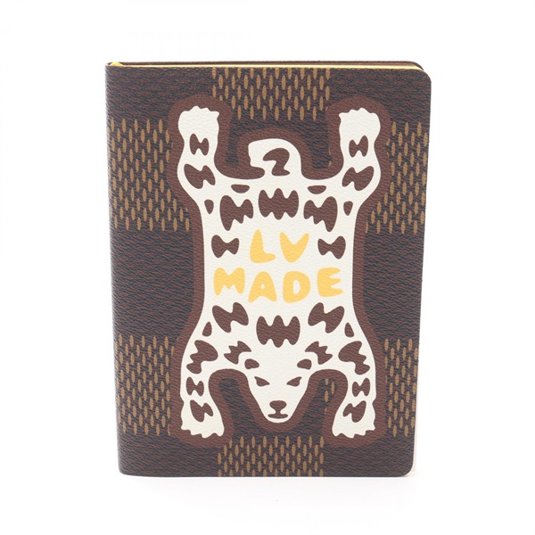 LOUIS VUITTON Cahier Clemence Damier notebook GI0504 PVC Brown Used unisex LV