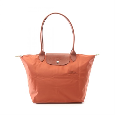 Longchamp Le Pliage Green L Shoulder tote Bag L1899919404 canvas leather Brown