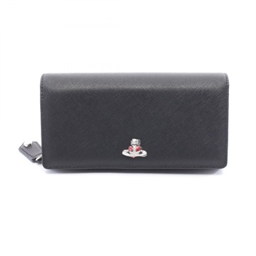Vivienne Westwood Bifold long purse wallet 51060025L0040N402 Saffiano leather BK
