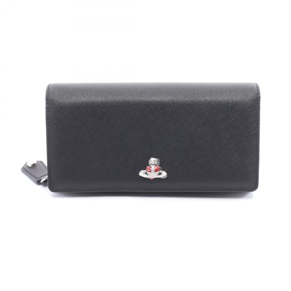Vivienne Westwood Bifold long purse wallet 51060025L0040N402 Saffiano leather BK