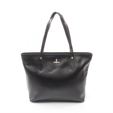 Vivienne Westwood SHOPPER Orb Shoulder Tote Bag L0040N40 Vegan leather Black NEW