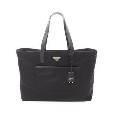 PRADA Re-Edition 1978 Tessuto + Saffiano Tote Bag Nylon Leather Black NEW