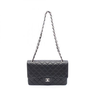 CHANEL Jumbo Matelasse 30 Classic Large Double Flap Shoulder Bag Calfskin SHW
