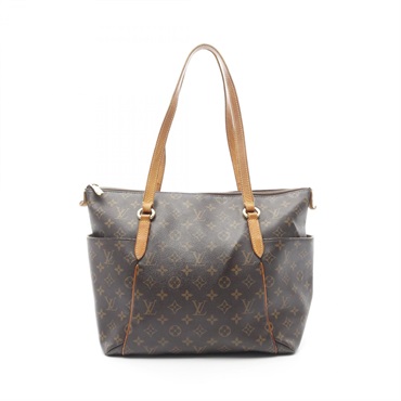 LOUIS VUITTON Totally MM Shoulder Tote Bag M56689 Monogram canvas leather Brown