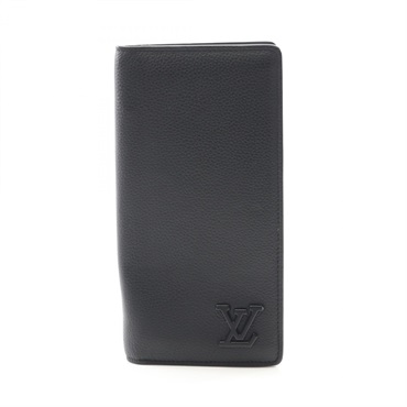 LOUIS VUITTON brazza portefeuille Bifold Purse M69980 Aerogram Leather Black LV