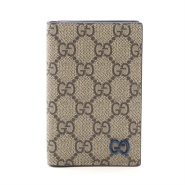 GUCCI GG Supreme Long with Detail Card Case 768249 PVC Beige Used Mens