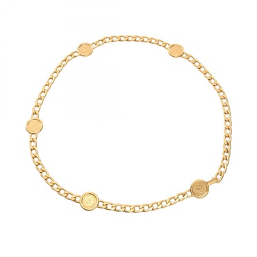 CHANEL COCO Mark Chain belt Gold Plated Gold Used Women CC