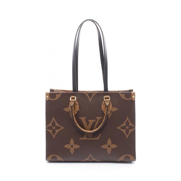 LOUIS VUITTON On the Go MM Shoulder Tote Bag M45321 Monogram Giant Reverse Used