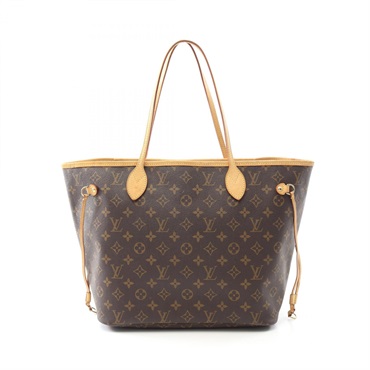 LOUIS VUITTON Neverfull MM Shoulder Tote Bag M40156 Monogram canvas leather used