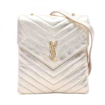 SAINT LAURENT PARIS YSL logo Chain Shoulder Bag 672718 leather Used Women GHW