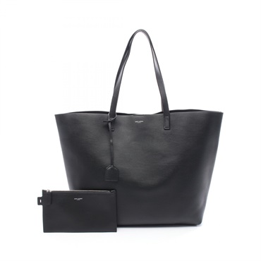 SAINT LAURENT PARIS shopping Tote Bag 600281CSV0J1000 leather Black Used Women