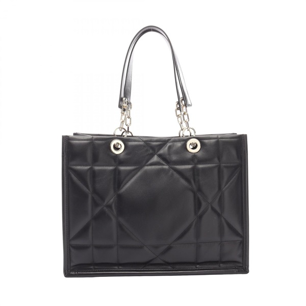 Dior Essential Medium Archi canage Tote Hand Bag leather Black Used Women