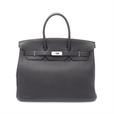 HERMES Birkin 35 Handbag Togo leather Black Used Women SHW M