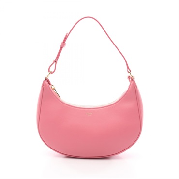 CELINE AVA Medium Ava Shoulder Bag leather Pink Used Women
