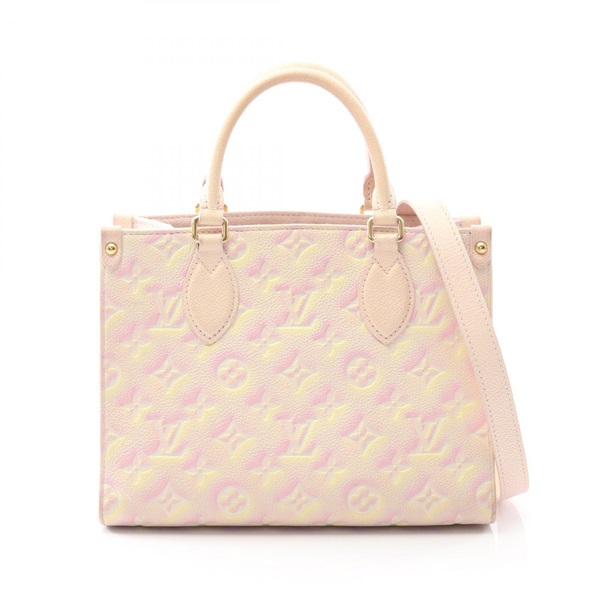 LOUIS VUITTON On the Go PM Tote crossbody Handbag M46168 empreinte leather pink