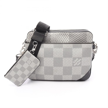 LOUIS VUITTON Trio Messenger 3D crossbody Shoulder Bag N50027 Damier graphite