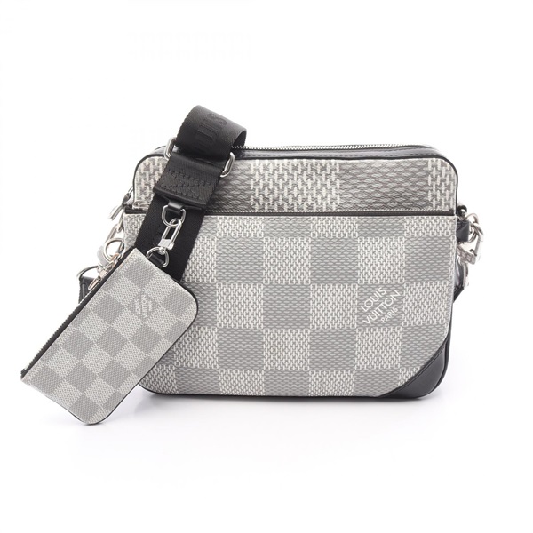 LOUIS VUITTON Trio Messenger 3D crossbody Shoulder Bag N50027 Damier graphite