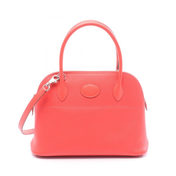 HERMES Bolide27 Shoulder Handbag 041693CK Epsom leather Rose jaipur Used Q SHW