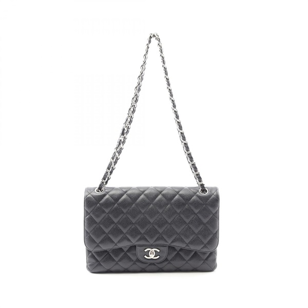 CHANEL Jumbo Matelasse 30 Classic Large Double Flap Shoulder Bag A58600 Calfskin