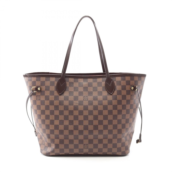 LOUIS VUITTON Neverfull MM Tote Bag N51105 Damier Canvas Ebene Used LV