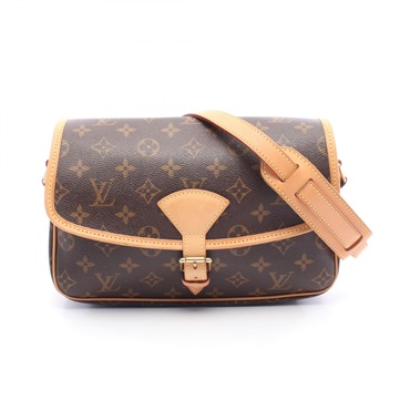 LOUIS VUITTON Sologne Shoulder Bag M42250 Monogram canvas leather Brown Used LV