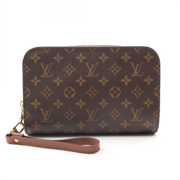 LOUIS VUITTON Orsay Business Clutch Bag M51790 Monogram Canvas Leather Used