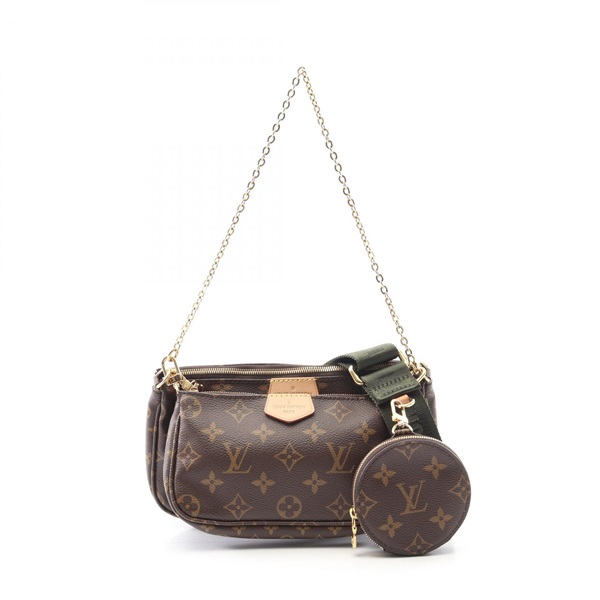 LOUIS VUITTON Multi Pochette Accessoires Shoulder Bag M44813 Monogram Khaki Used