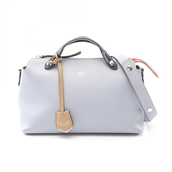 FENDI BY THE WAY MEDIUM Shoulder Handbag leather Blue Black Red Used Women