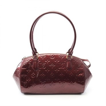 LOUIS VUITTON Sherwood PM Shoulder Bag M91492 Monogram Vernis Rouge Fauviste LV