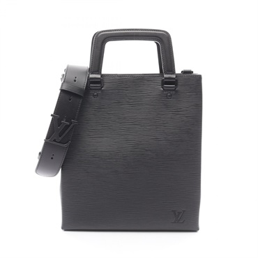 LOUIS VUITTON Sac Plat fold Shoulder Handbag M58497 Epi leather Noir Used mens