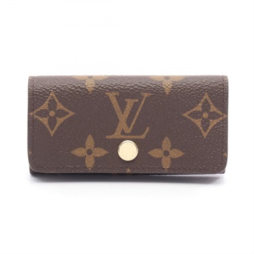 LOUIS VUITTON Multicles 4 key holder M69517 Monogram canvas leather Brown Used