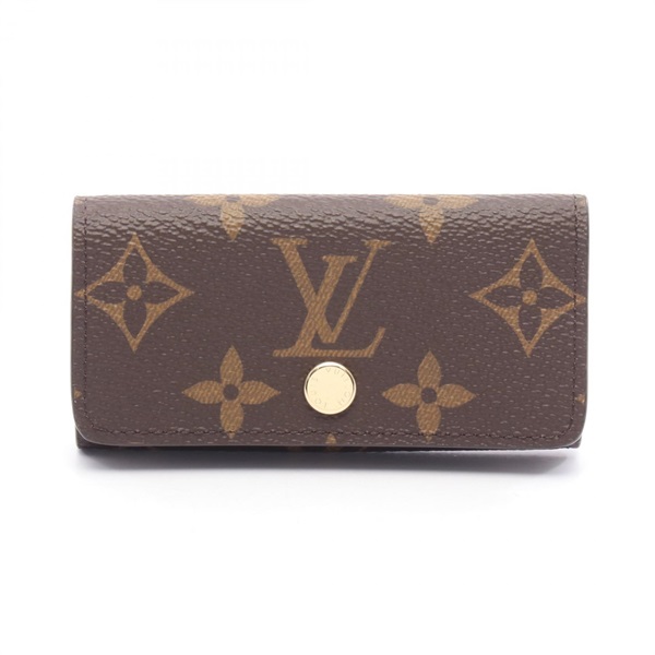 LOUIS VUITTON Multicles 4 key holder M69517 Monogram canvas leather Brown Used