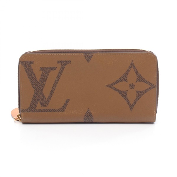 LOUIS VUITTON Zippy Wallet Around Long M69353 Monogram Giant Reverse Leather LV