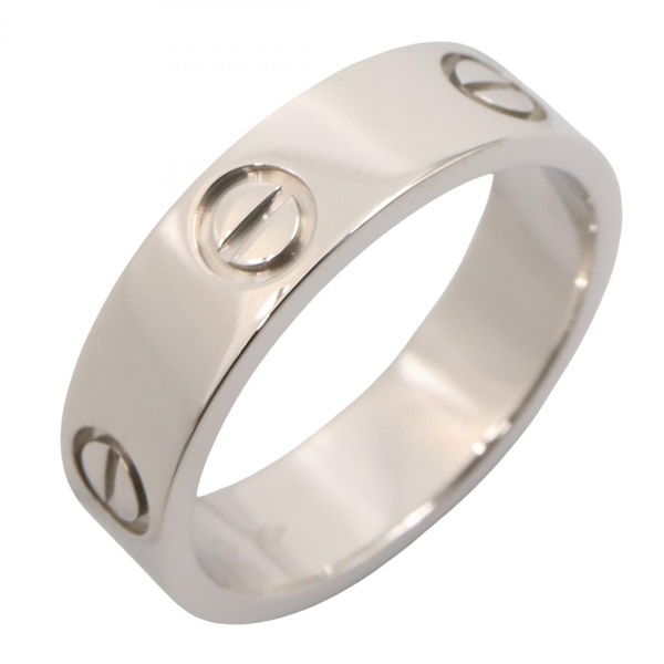 CARTIER Love Ring Pt950 Platinum Used unisex US size 7.5 #56