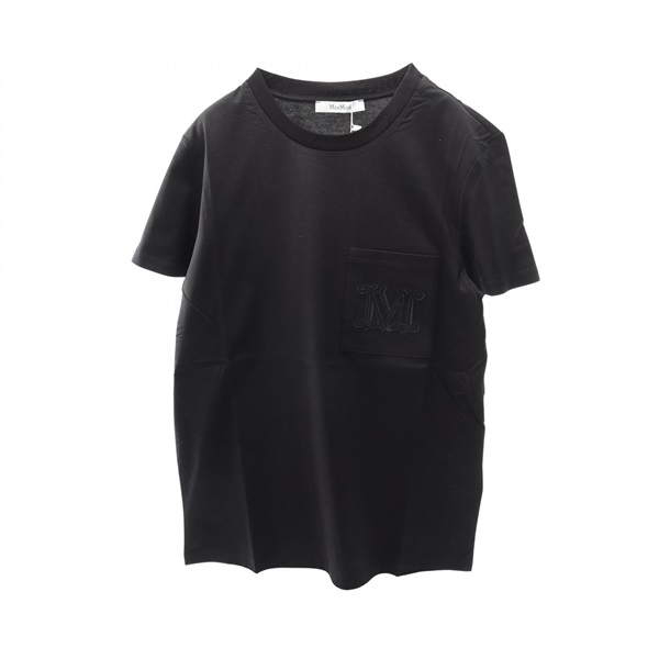 MAX MARA PAPAIA Papaya T-shirt 2421946011600002L cotton Black NEW Women size L