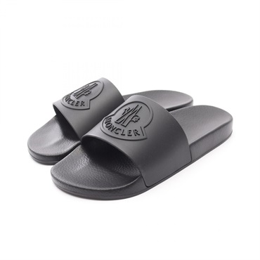 MONCLER BASILE Shower Sandals 4C00020M299999940 rubber Black #40 NEW mens