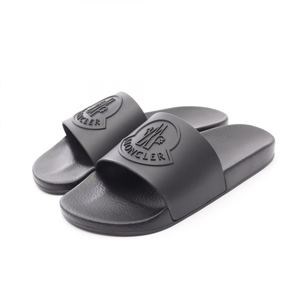 MONCLER BASILE Shower Sandals 4C00020M299999940 rubber Black #40 NEW mens
