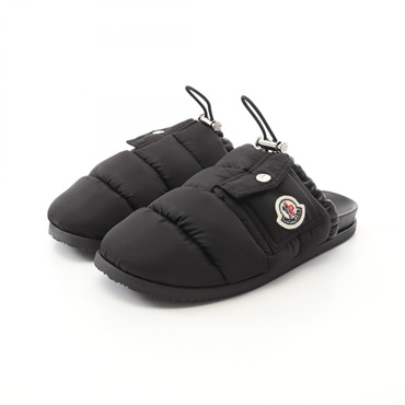 MONCLER MON POCKET Mules Sandals 4M00040M508099937 Nylon Black #37 NEW Women
